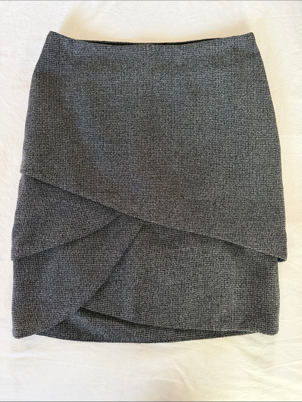 The Limited Gray Layered Ponte-Style Mini Skirt